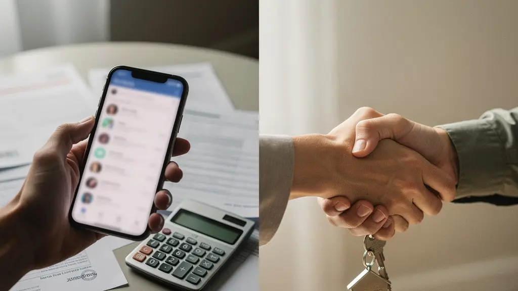 Comparaison visuelle entre réservation Airbnb et location directe propriétaire