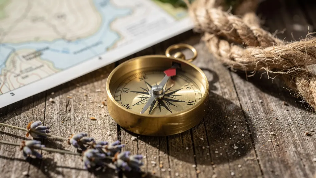 Vue macro sur une table de planification avec carte de la Camargue et matériel d'organisation